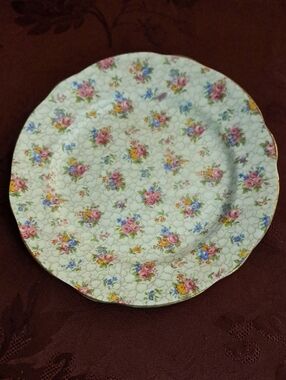 Vintage Hammersley Pink Floral Chintz 8" Plate